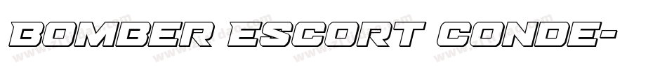 Bomber Escort Conde字体转换